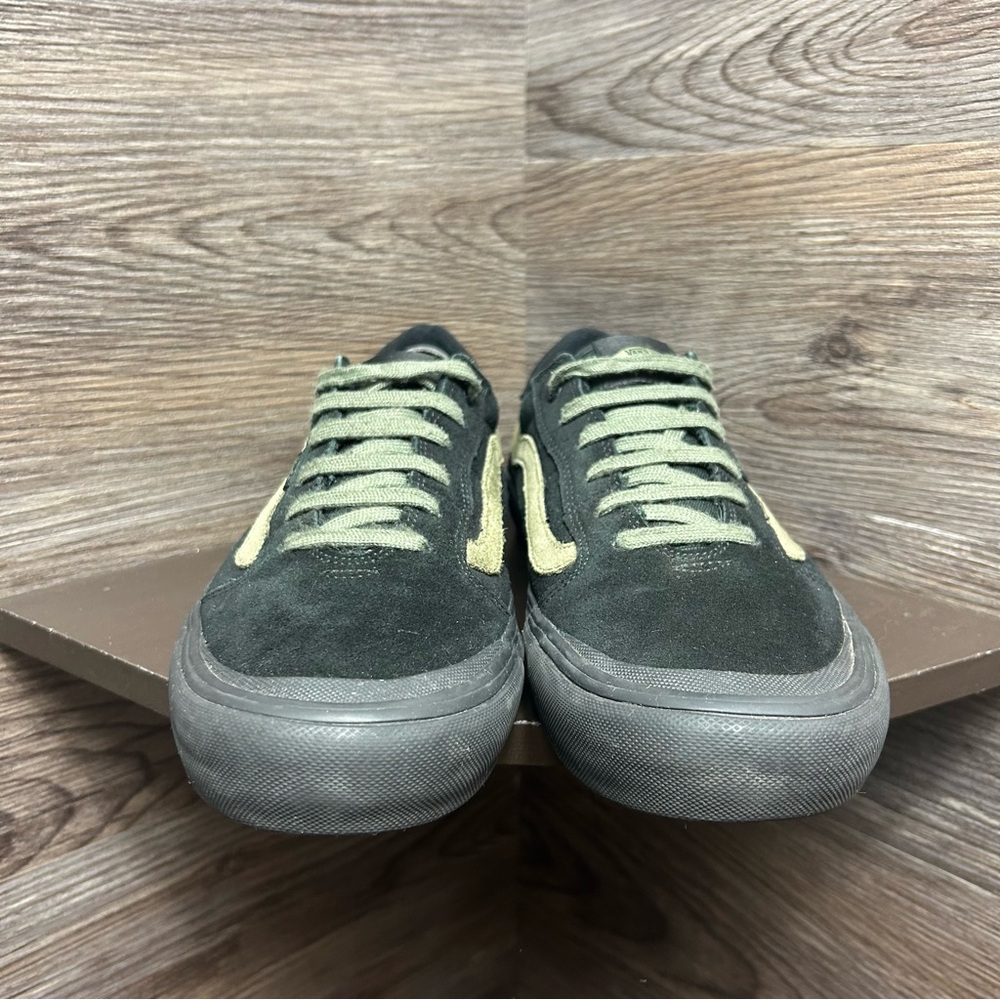 Vans Black and Green Men's Shoes - Picture 2 of 7